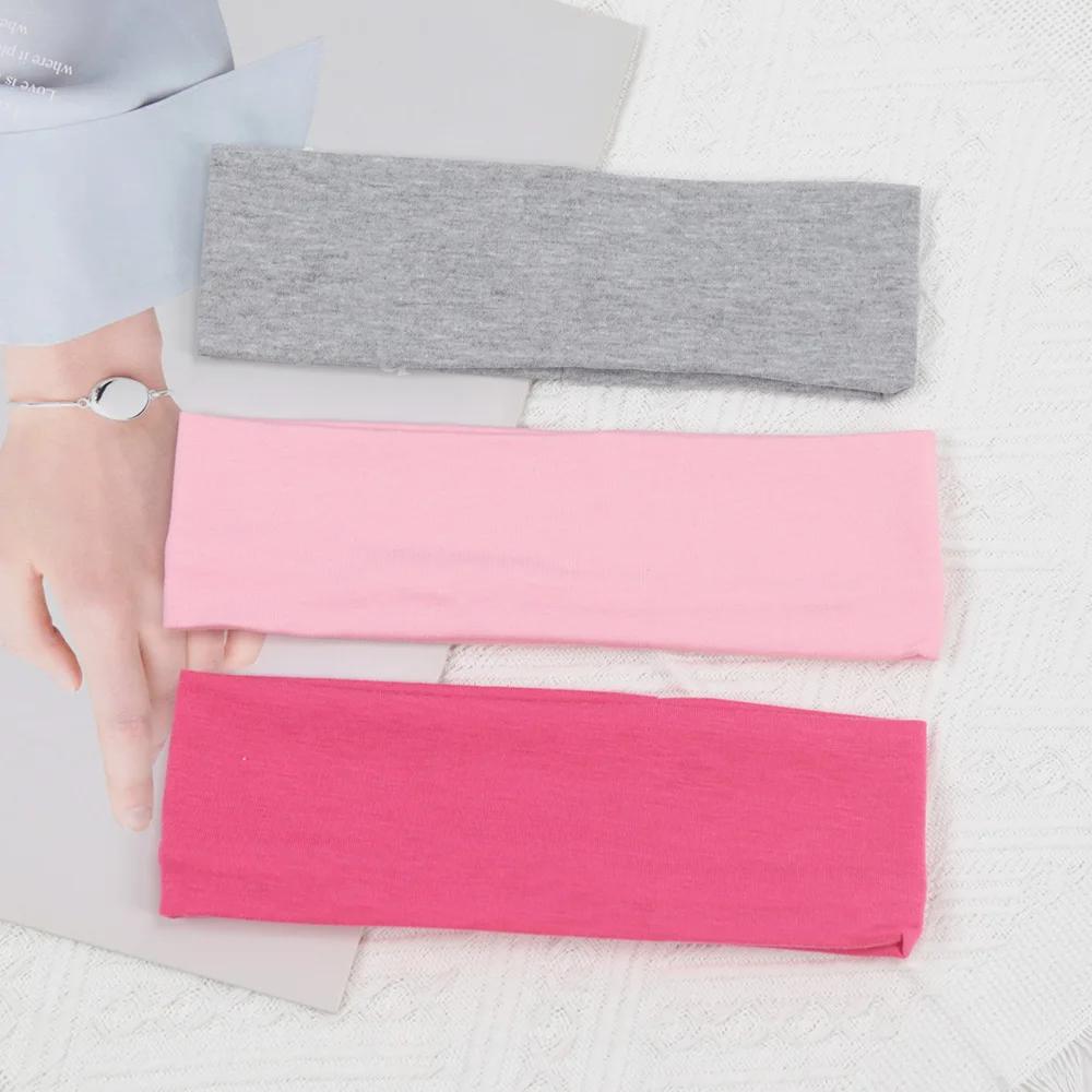 3Pcs Fashion Sports Headbands for Women Elastic Hair Bands Running Fitness Yoga Hair Bands Stretch Makeup Hair Accessories