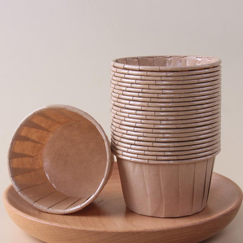 50pcs Muffin Cupcake Wrappers Crimping Muffin Cases Heat Resistant Baking Paper Cups Mold Supplies Pink Green Cake Liner Cup