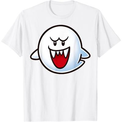 Tričko s grafickým potiskem obličeje Boo z Nintendo Super Mario
