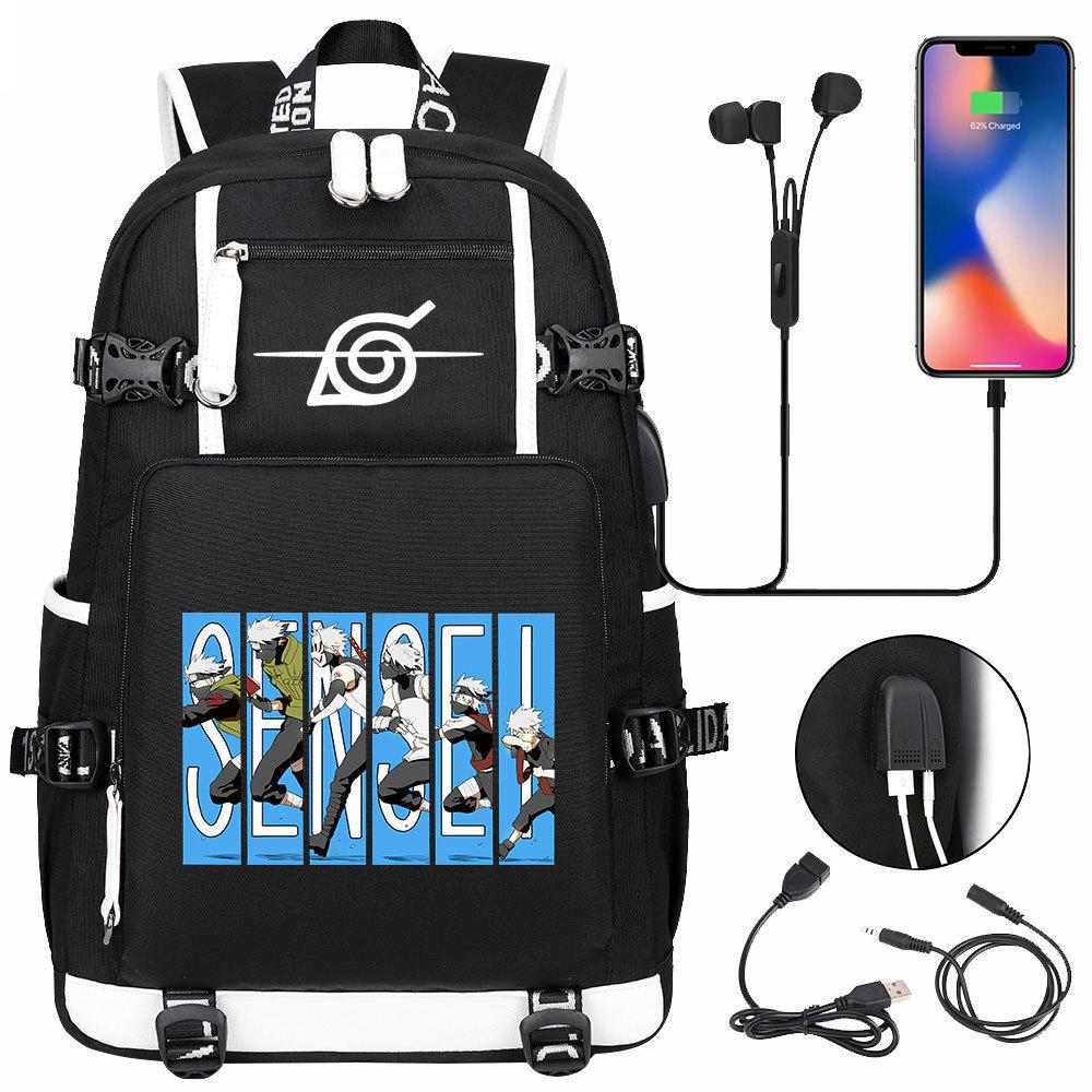 New Riman Peripheral Printing USB Teen Student Schoolbag Leisure Travel Backpack Large Capacity