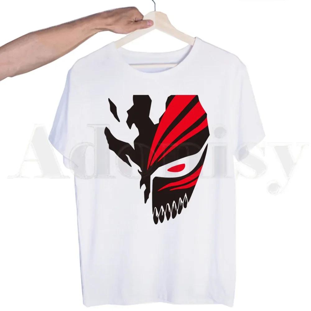 BLEACH Japanese Anime Unisexga Ichigo Kuchiki Byakuya Tshirts  Unisex Fashion Summer T-shirts Tshirt Top Tees Streetwear Harajuku Funny Shirt