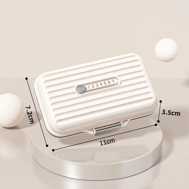 Vodotěsné vícenásobné mřížky Organizér na ukládání prášků na léky Malé krabičky na prášky Plastový týdenní přenosný dávkovač léků