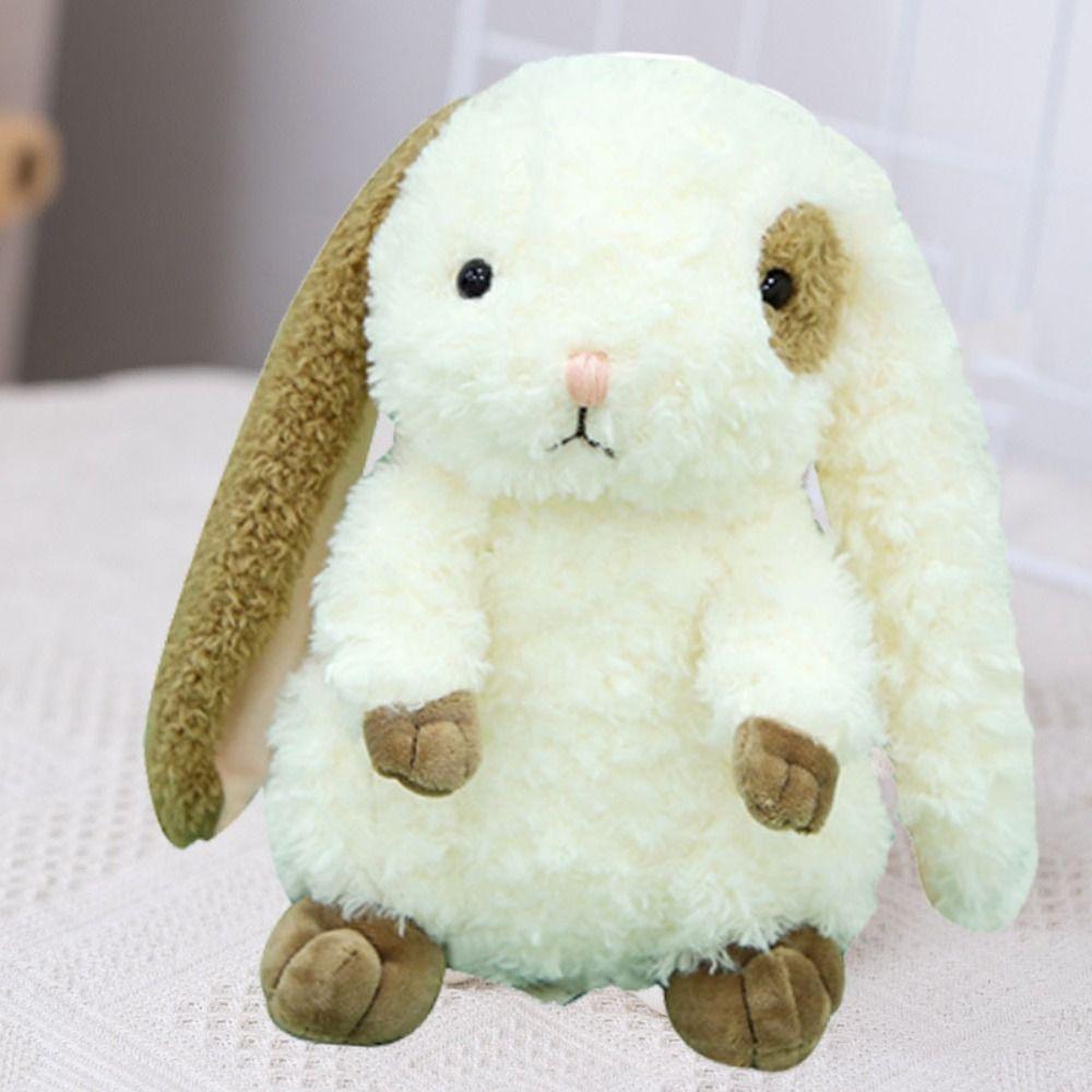 Fluffy Rabbit Plush Toy Soft Sitting Bunny Plush Doll Long Ears Rabbit Stuffed Toy  Home Decor