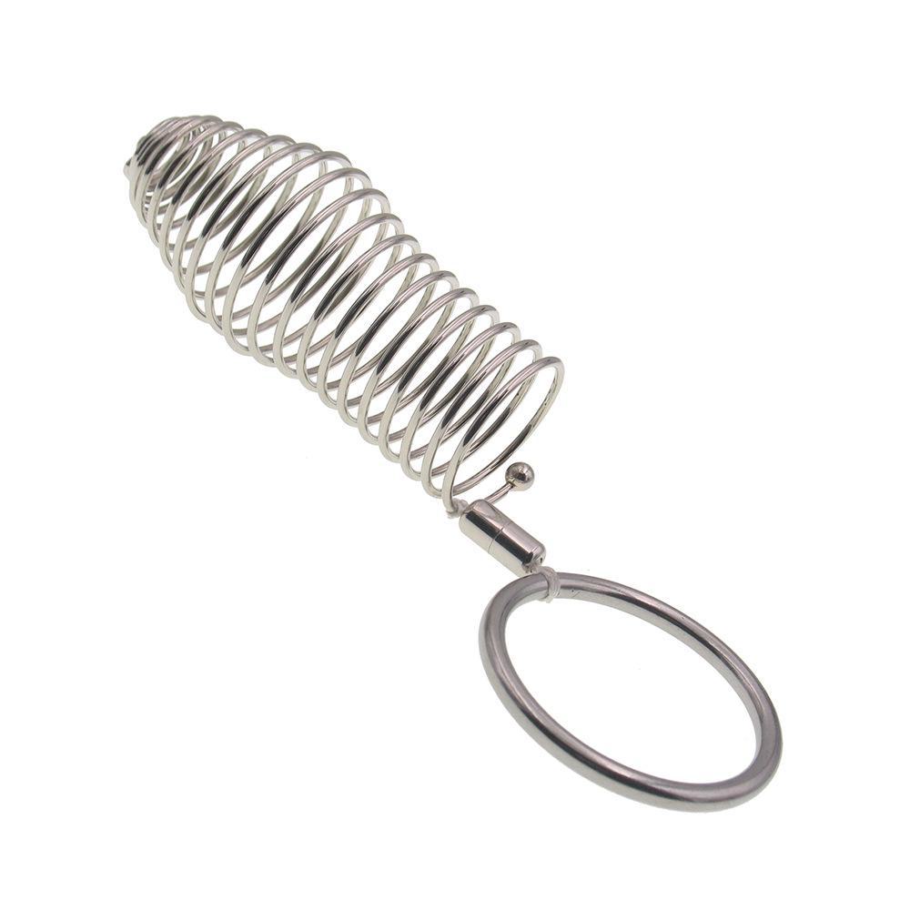 Rustfritt stål Wolf Tooth Penis Ring Sett - Bondage Clamp for menn og kvinner, sikker voksen leke for økt nytelse