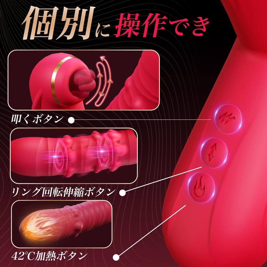 Beware of steel Vibrator for Piston Popularity Adult for Women Types of Ring Rotating Piston Vibration 12 Types of Hitting Warm Adult Medium for Bye