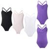 Little Big Girls Classic Spaghetti Strap Crisscross Back Ballet Leotard Dance Costumes Gymnastics Jumpsuit