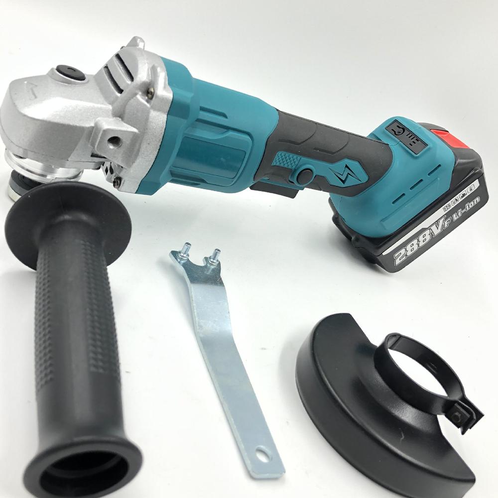 1000W 100MM/125MM Brushless Electric Angle Grinder 3 Speeds Adustable Cordless Angle Grinder Cutting Machine For Makita 18V-21V