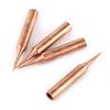 10Pcs Pure Copper Low Temperature Soldering Iron Solder Tips Station Tool 900M T I