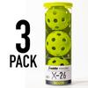 Míče Franklin X-26 Indoor Pickleball Balls (Balení po 3)