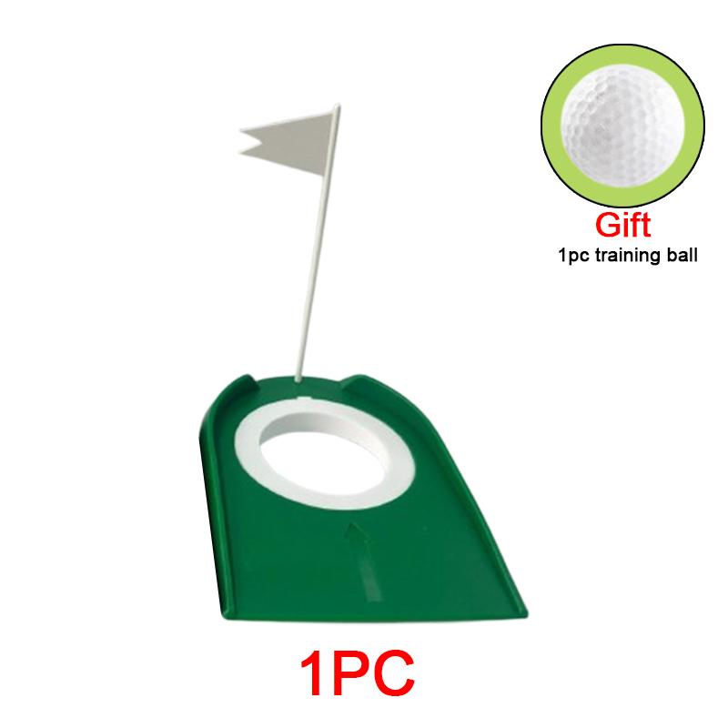 Home Yard Outdoor Golf Training Aid Golf Putting Trainer for Indoor with Hole Flag Putter Green Practice Aid Adjustable Hole