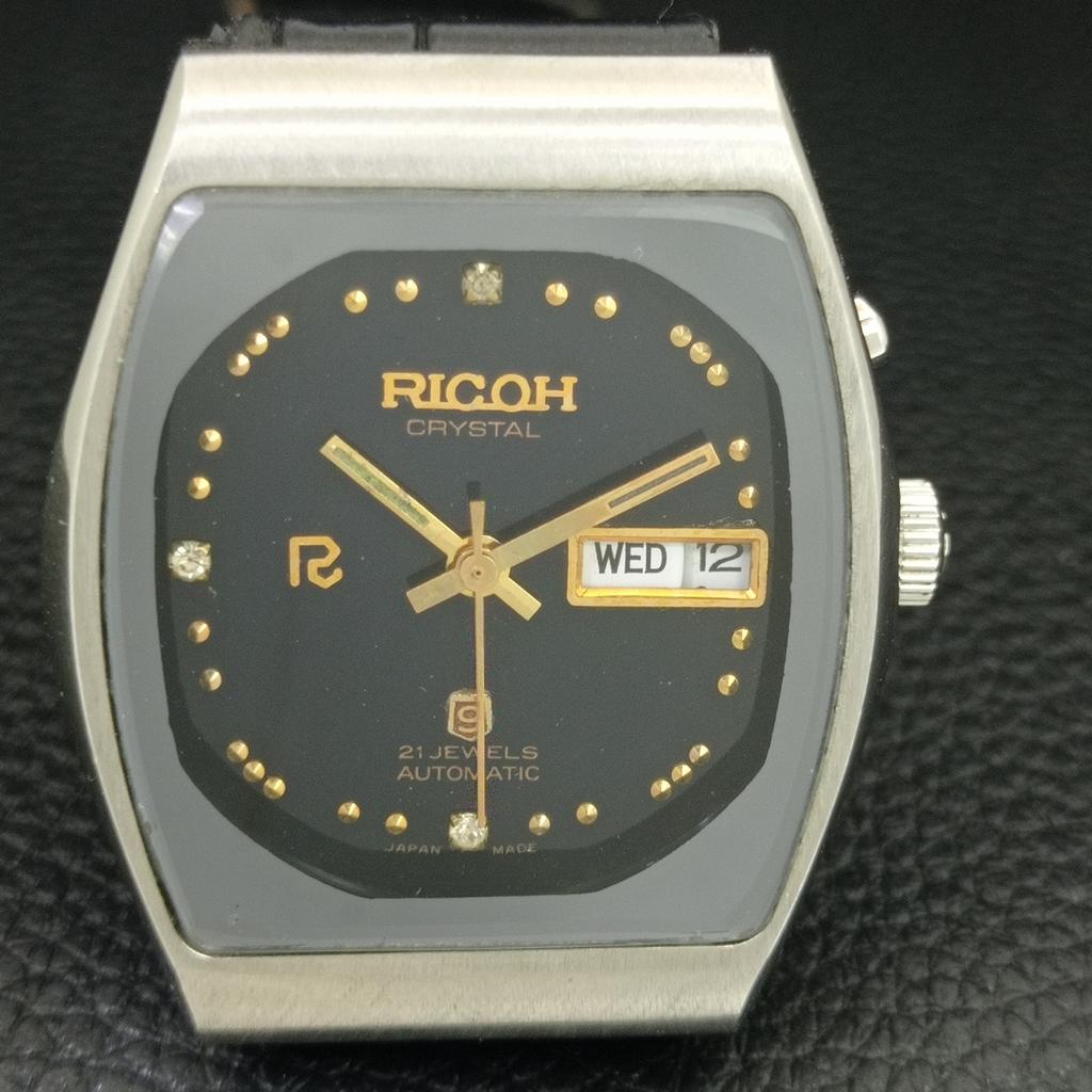 VINTAGE RICOH R31 AUTOMATIC JAPAN MENS ORIGINAL DIAL WATCH a707989-1