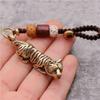 1PC Casting Gift Home Office Room Diy Desktop Decoration Tiger Figurine Sculpture Keychains Pendant