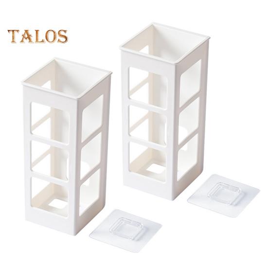 

2 шт. настенная стойка для хранения инструментов для волос органайзер прочный несущий большой емкости самоклеящийся держатель для выпрямителя для утюга белый