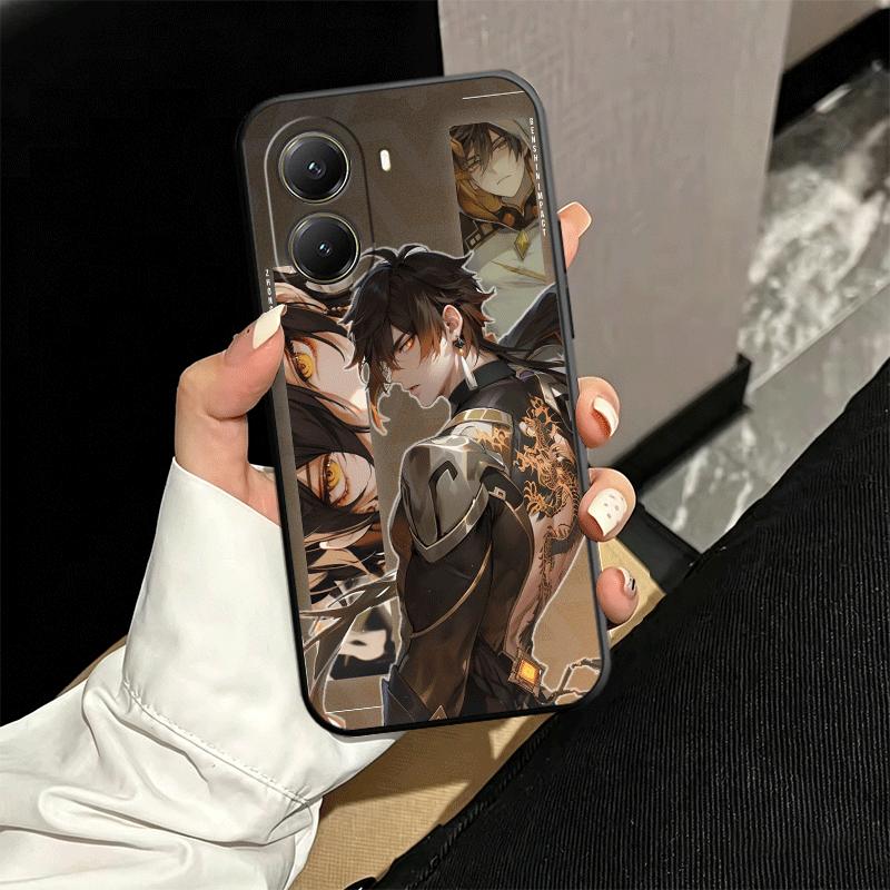 Genshin Impact Zhongli Soft Phone Case for Xiaomi Poco X5 X6 X7 X8 Pro Max X3 F7 F8 Ultra M8 M7 M6 M5 Redmi 15 15C 14C 13C 12C X