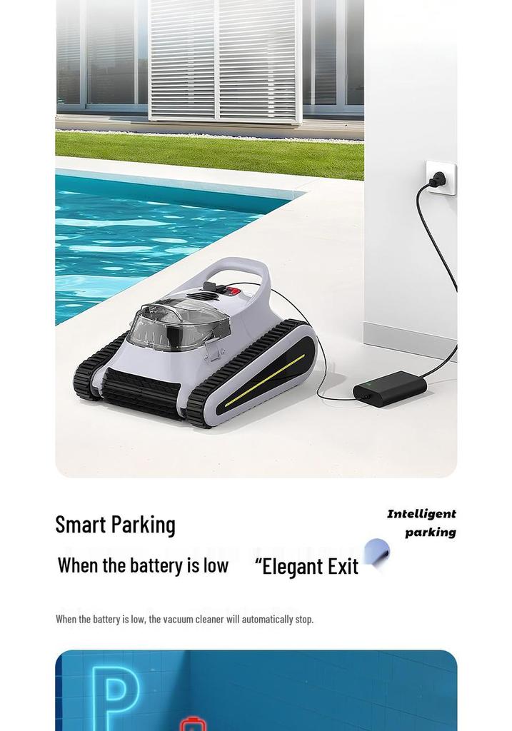 Wireless Automatic Underwater Vacuum Cleaner for Pools and Fish Ponds