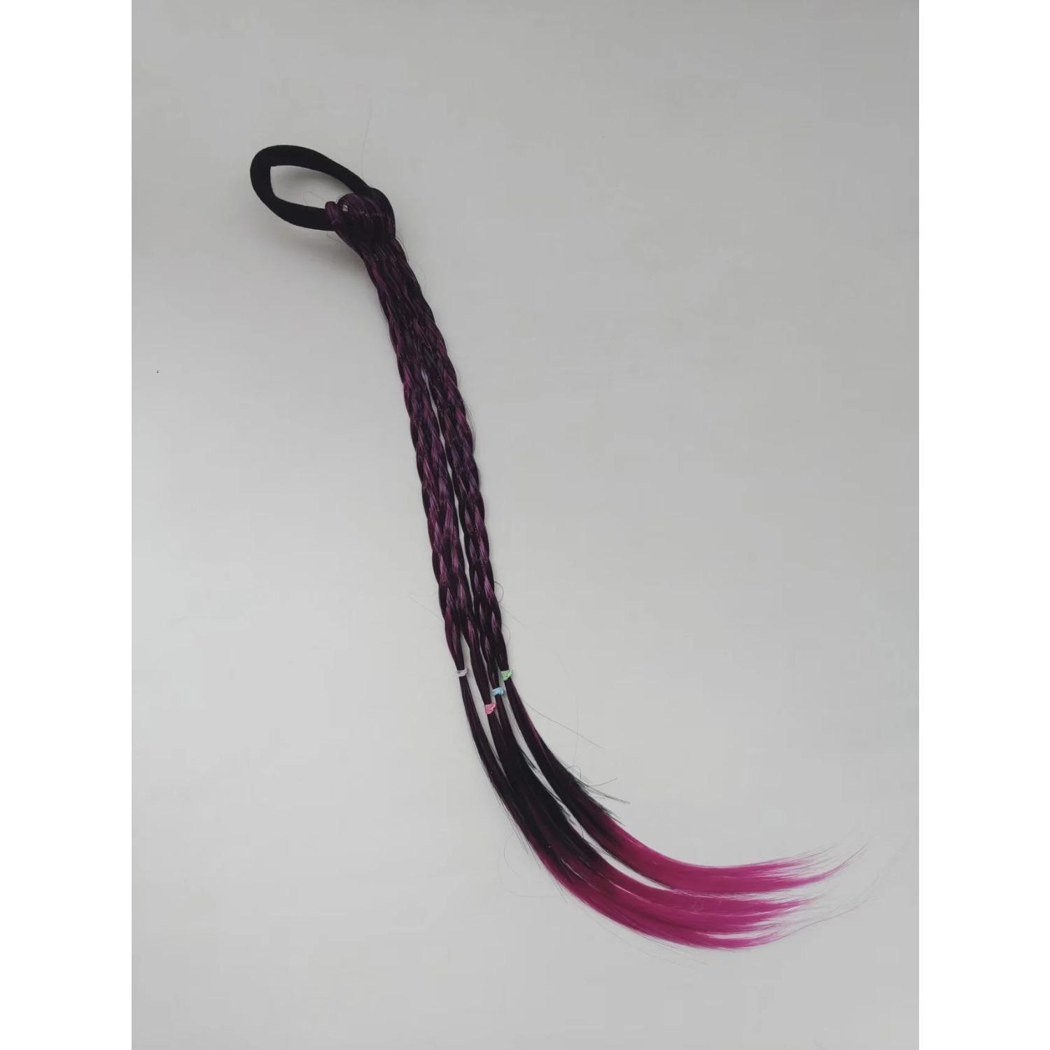 

Набор из 1 штуки разноцветных плетеных резинок для волос, модные хип-хоп аксессуары для волос для ежедневного использования женщинами