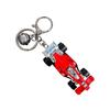 Creative Cartoon Alloy Car Keychain Pendant - Women's Schoolbag Charm & Cute Couple Gift