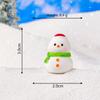 Mini Christmas Snowman Figurine Cartoon Snow Rabbit Micro Landscape Ornament Car Interior Home Desktop Decoration