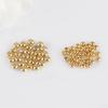 10000pcs/bag Crimp Beads Bracelet For Jewelry Making 18k Gold Plating Brass Fixed Beads End Clasps For Jewelry Findings