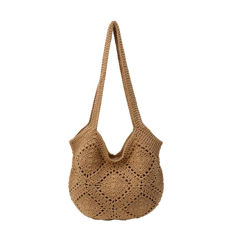 

Bag Casual Large Capacity Shoulder Armpit Bag Seaside Vacation Beach Bag хаки