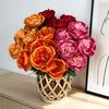 Artificial Rose Bouquet 7 Head Realistic Fake Flower Home Office Wedding Party Table Centerpiece