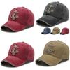 Trendy Adjustable Men's Cotton Baseball Cap With Sun Protection For Outdoor Activities And Travel