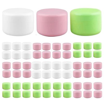 2pcs Colorful Face Cream Jar 20g 30g Cosmetic Plastic Box Round Bottom Empty Container Travel