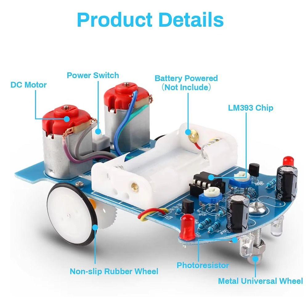 Smart Patrol D2-5 Intelligent Tracking Car DIY Kit Electronics Project Kit  Electronics Assembly