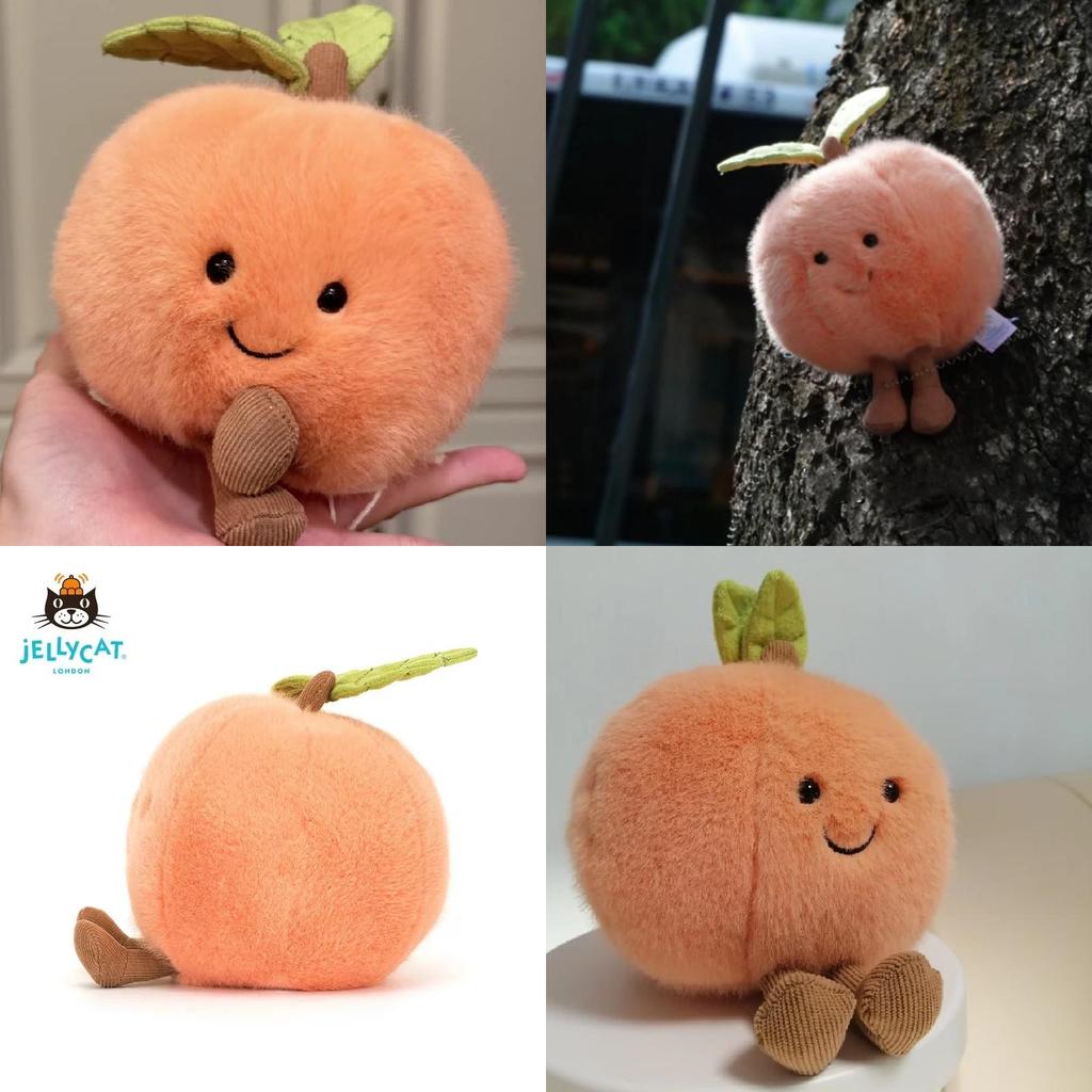Adorable Plush Peach Doll Cute Cartoon Stuffed Toy Decorative Figure For Gifts
