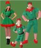 Santa Cosplay Costume for Kids and Adults, Green, Kids, Boys and Girls, with Hat, Kigurumi, Christmas, Year-End Parties, Halloween, and Christmas
