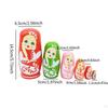 6 Matryoshka Dolls Collectible Craft Set for Home Decoration