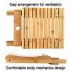Multifunktionaler Holzfarbener Klapphocker Faltbares Design Quadratische Form Kleiner Hocker Leichter Zusammenklappbarer Stuhl Badezimmer Dusche