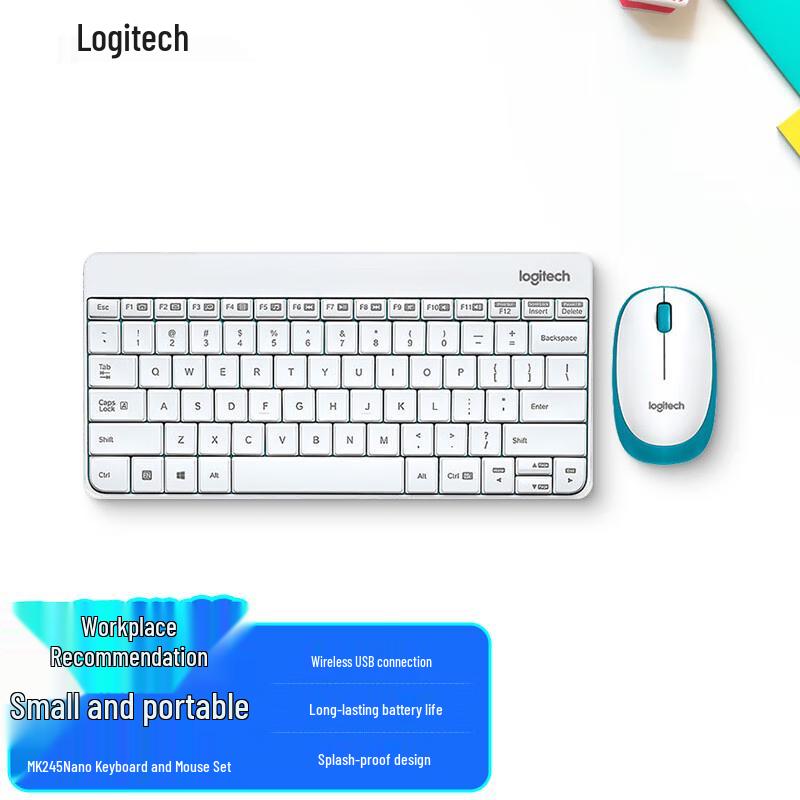 

Logitech MK245 Nano Wireless Keyboard and Mouse Combo