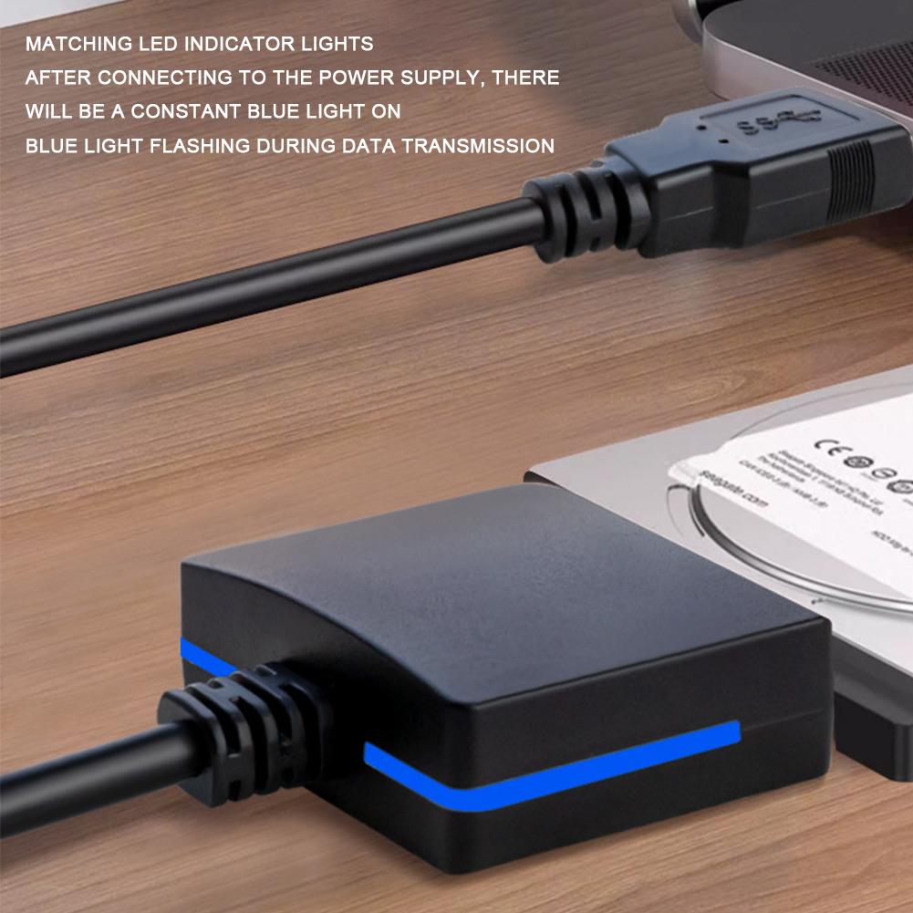 5Gbps Sata To USB 3 0 Cable Adapter for 2.5 Inch External HDD SSD Hard Drive SATA 3 22 Pin Adapter Cable USB 3.0 To Sata Cord