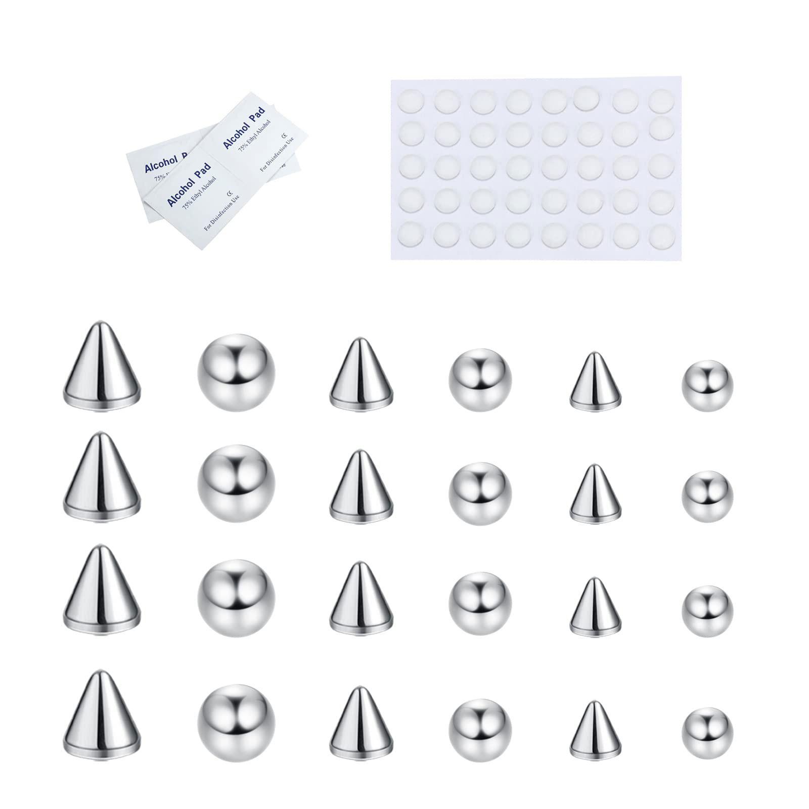 

Набор из 68 штук без пирсинга, штанги для бровей и губ, удобные, прочные, из нержавеющей стали, для ежедневной носки 2