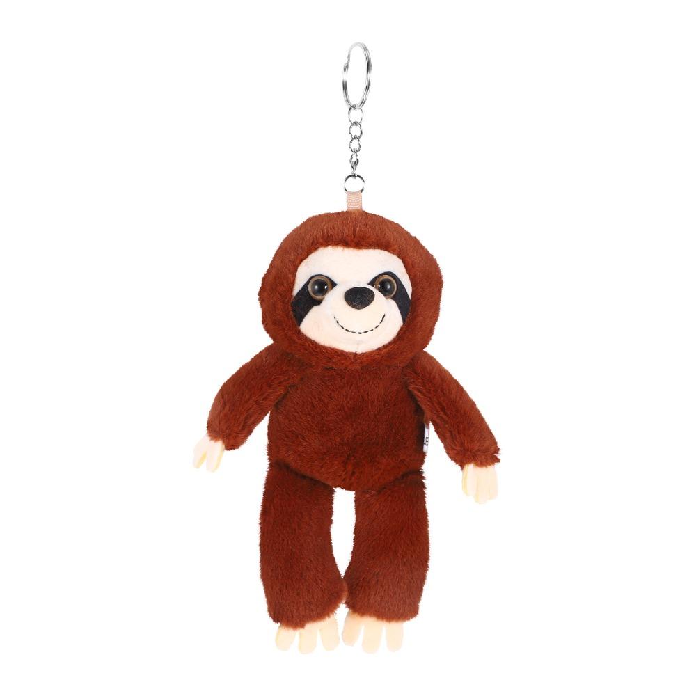 Bag Charm Plush Sloth Keychain Simulation Sloth Plush Toy Sloth Small Pendant  Children Gifts