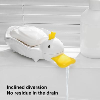 Cartoon Ente Seife Box Ablauf Fach Abnehmbare Halten Seife Trocken Arbeitsplatte Dusche Seifenschale Halter Container Saver Bad Lieferungen