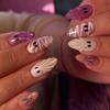 Halloween Almond Nails 3D Glue Ghost Spider Mummy Bandage 30 Pieces Wearable Nails