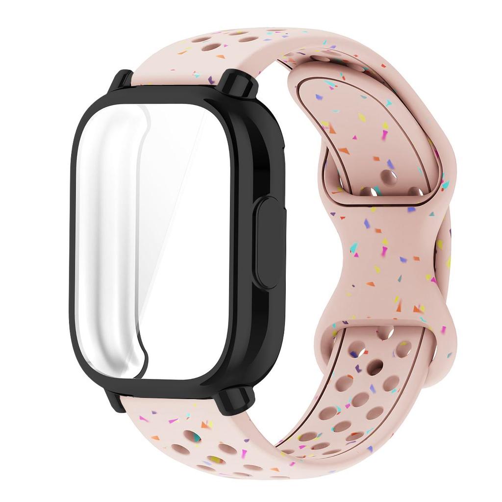 Řemínek+Pouzdro Pro Xiaomi Redmi Watch 5 active 5 Lite Ochranný Kryt Celý Displej TPU Měkký Kryt a Silikonový Prodyšný Sportovní Pásek