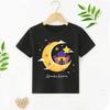 Ramadan Kareem  Moon Print Child Clothes Boy Girl Tshirt Eid Mubarak Kid Shirts Toddler Islamic Muslim Holiday Outfit 2026 Top