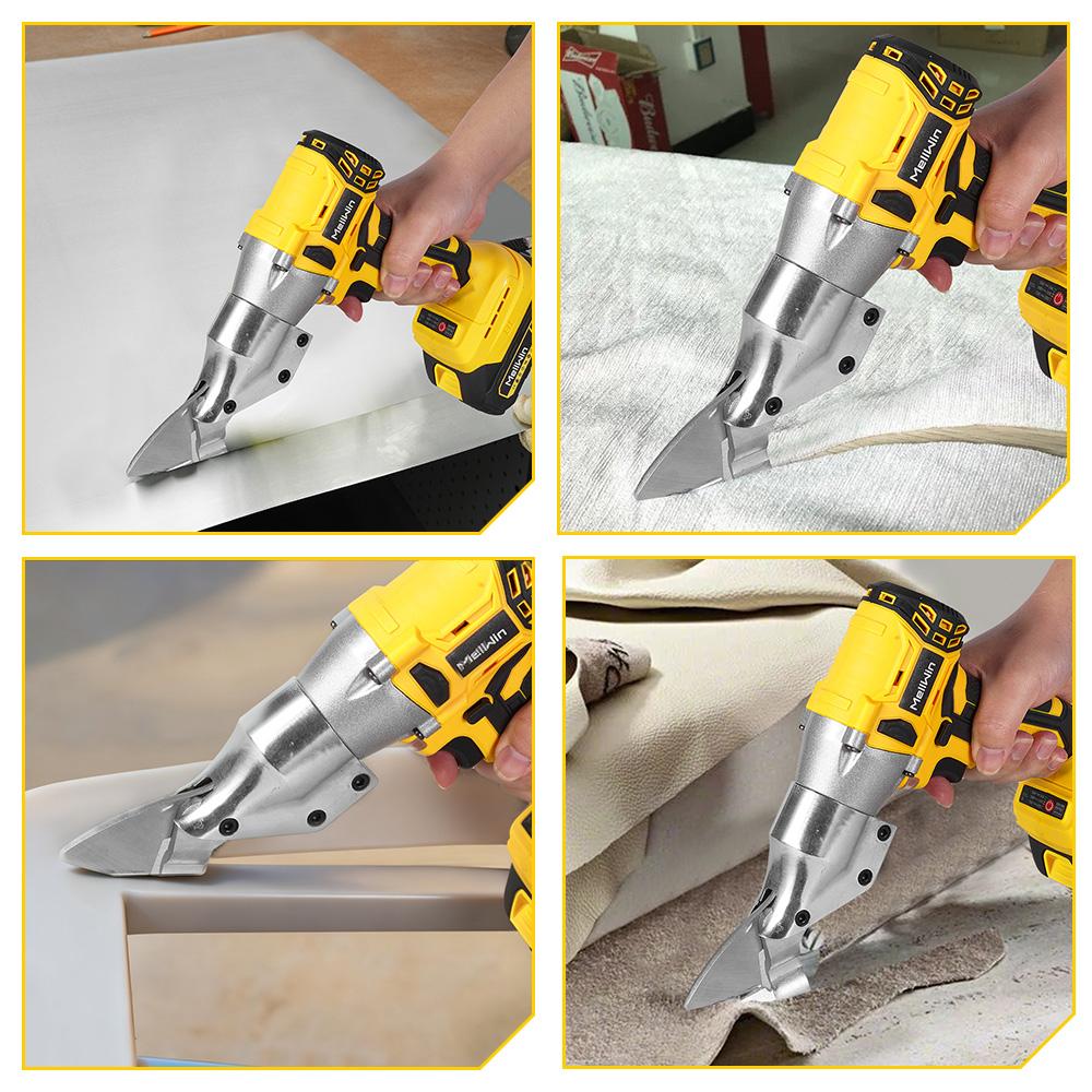MELLWIN 1800W Brushless Electric Scissors Cordless Electric Iron Sheet Shears Home Multi Shears Tools For Makita 18V Battery Pin