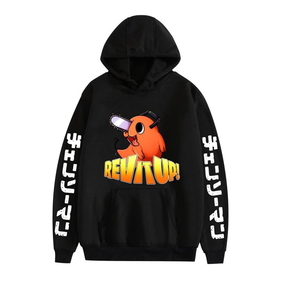 Pochita Chainsaw Man Mikiny Pánská Móda Mikiny s Dlouhým Rukávem Dámské Ležérní Harajuku Streetwear Pulovry Sudaderas Top