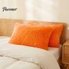 Bed Pillow Case Shaggy Faux Fur Pillowcase, Fluffy Plush Cover, Fuzzy Skin Friendly Sham Solid Color for Autumn Winter Covers