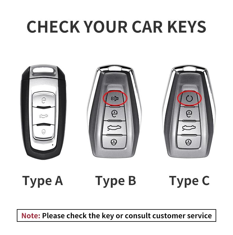 Car Key Case Cover Protector Shell For Geely Coolray EX7 X6 X7 Geometry Emgrand Global Kulrey Hawk GX7 Okavango NL3 SUV GT GC9