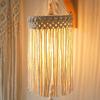 Nordic Bohemian Handwoven Cotton Rope Pendant Lamp for Living Room, Bedroom, and Coffee Shop