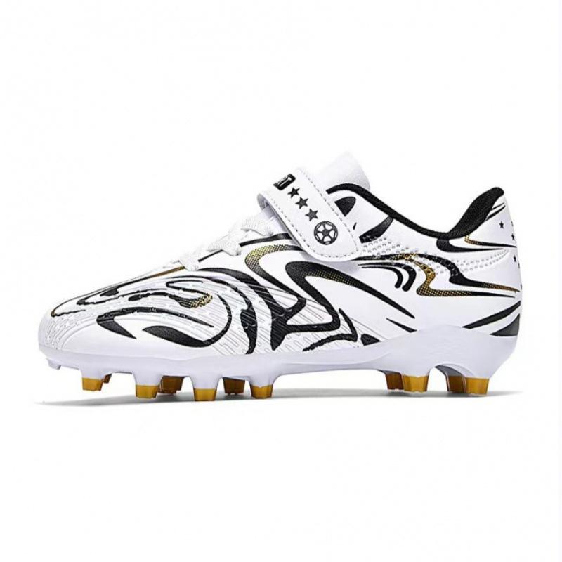 Small Size Velcro Football Shoes Boys and Girls Game Broken Nails Primary and Secondary School Students Free Lace-up Professional Training Shoes