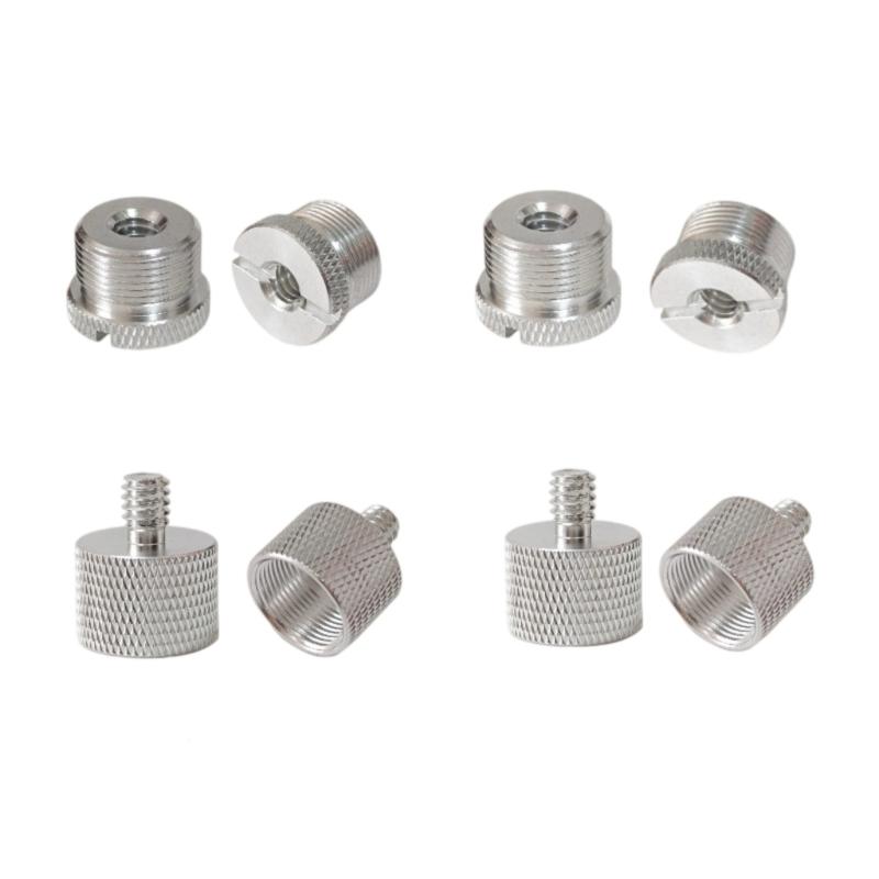 8Pcs Microphone Stand Adapter 5/8 to 1/4 to 3/8 Microphone Thread Screw Adapter For Microphone Mount Stand Accessories