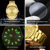 OPK Night Light Waterproof Men's Watch Quartz Watch 6038