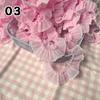 1M Lace Ribbon Sheer Chiffon Elastic Ruffle Ribbon Lace Trim for Dress Diy Apparel Sewing Fabric Wedding Party Accessories New