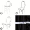 Waterproof PU Leather Seat Covers for Dining Chairs Stretchable Dining Room Chair Seat Covers, Kitchen Chair Seat Covers Protectors